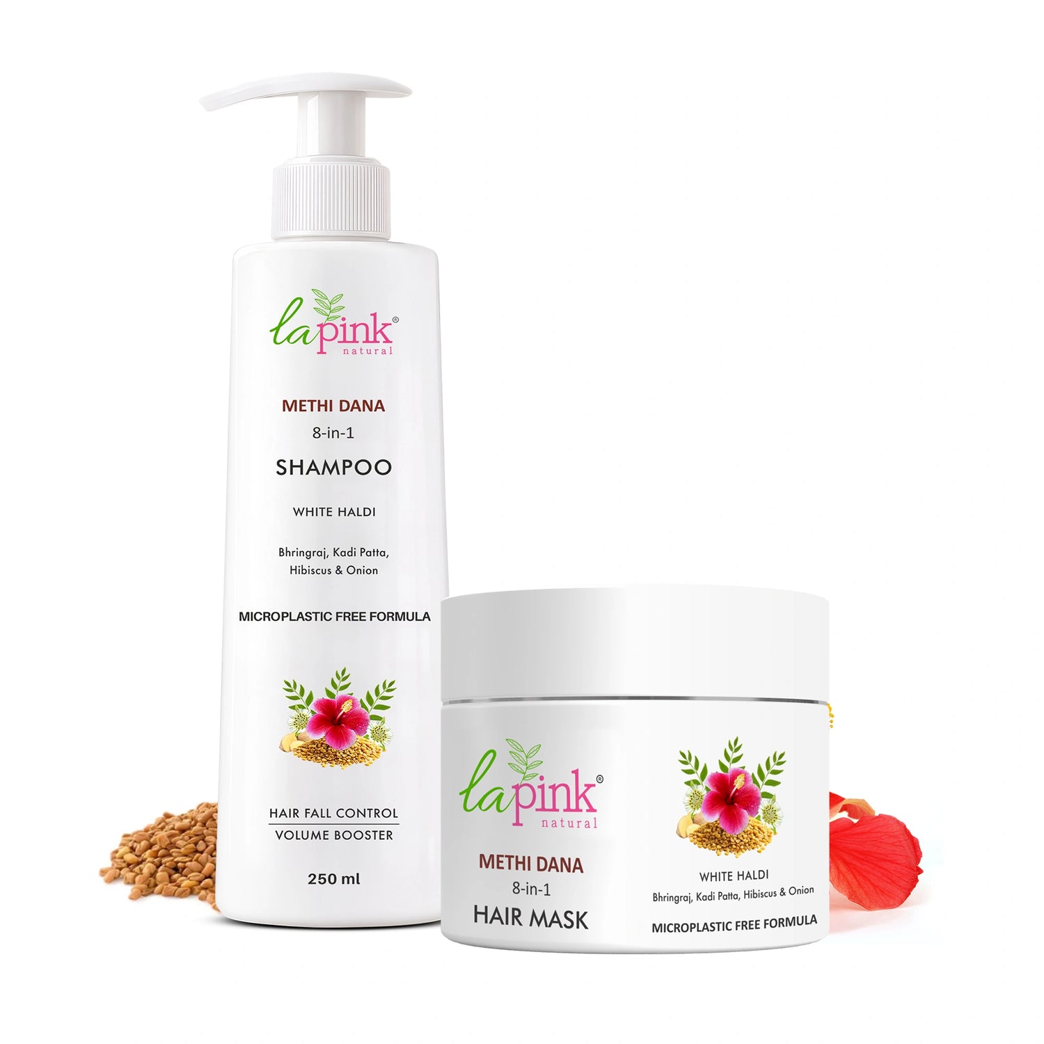 Methi Dana 8-in-1 Shampoo &amp; Hair Mask For Hair Growth Combo