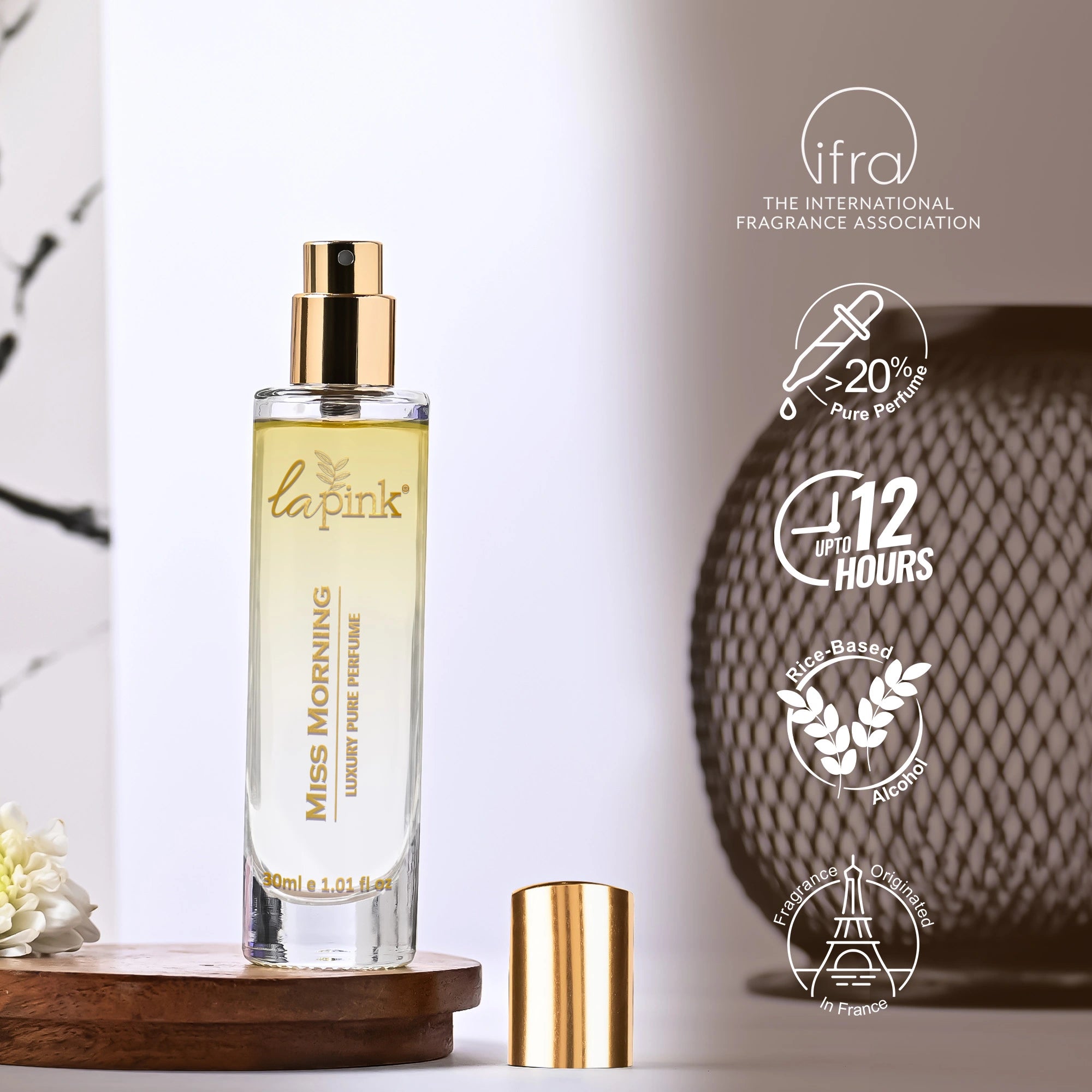 Miss Morning French Luxury Pure Perfume for Women - 30ml