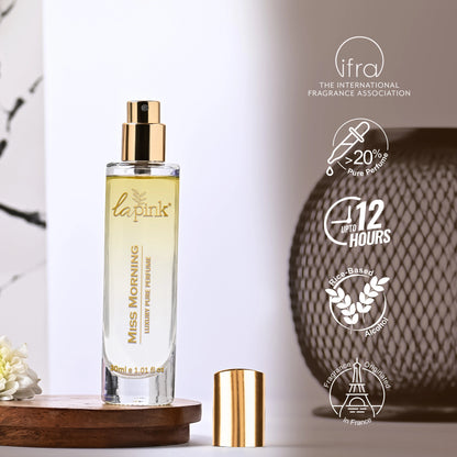 Miss Morning French Luxury Pure Perfume for Women - 30ml