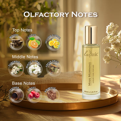Miss Morning French Luxury Pure Perfume for Women - 30ml