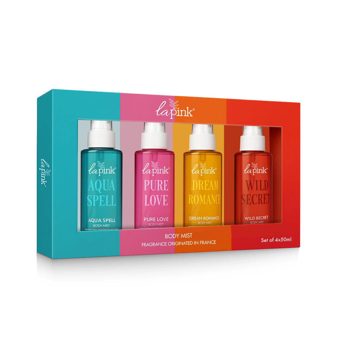 La Pink Body Mist Pack of 4 (50 ML* 4) 200 ML