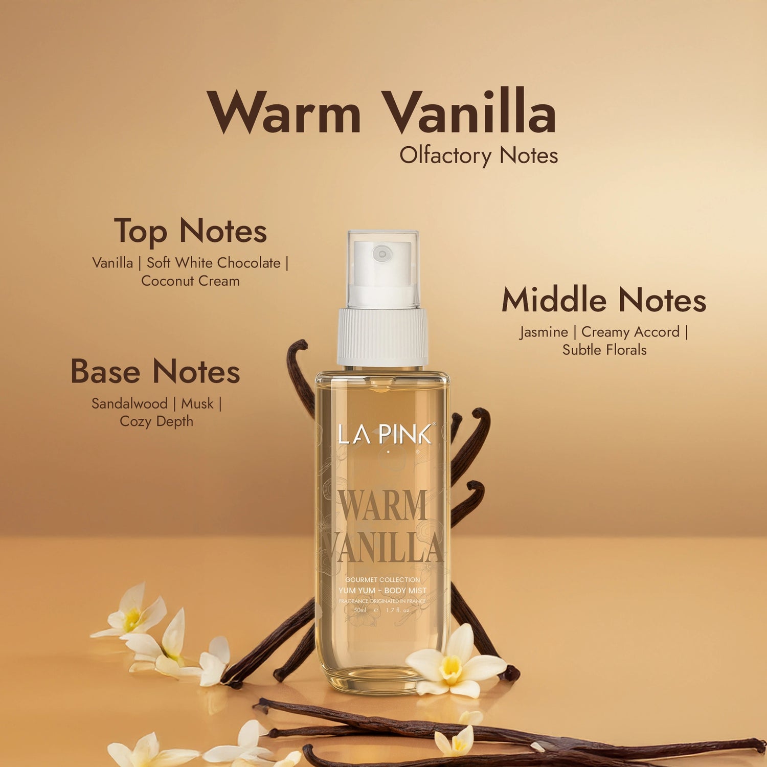 Warm Vanilla Gourmet Body Mist
