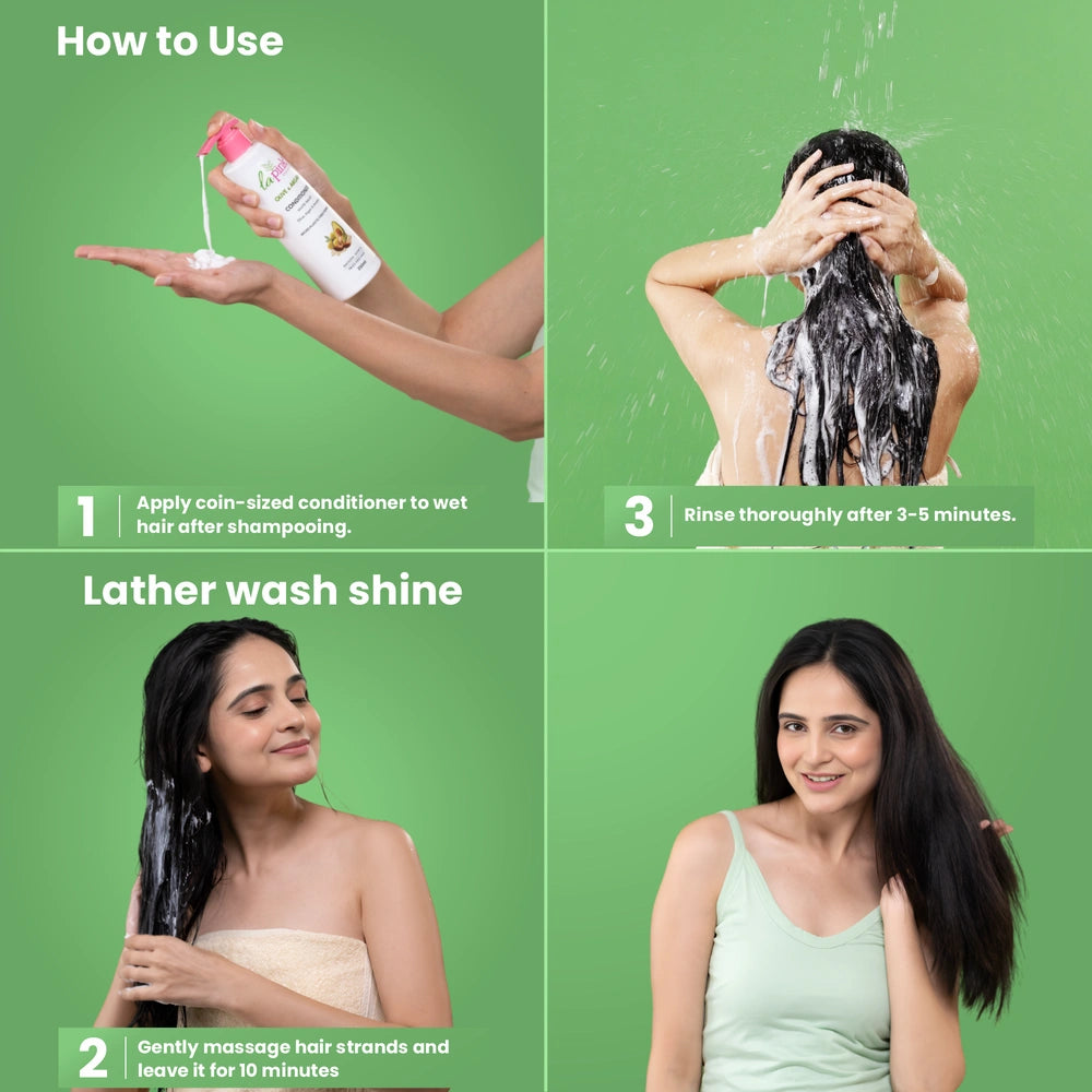 Best Conditioner for Frizzy Hair - La Pink Olive &amp; Argan Smoothening Shampoo