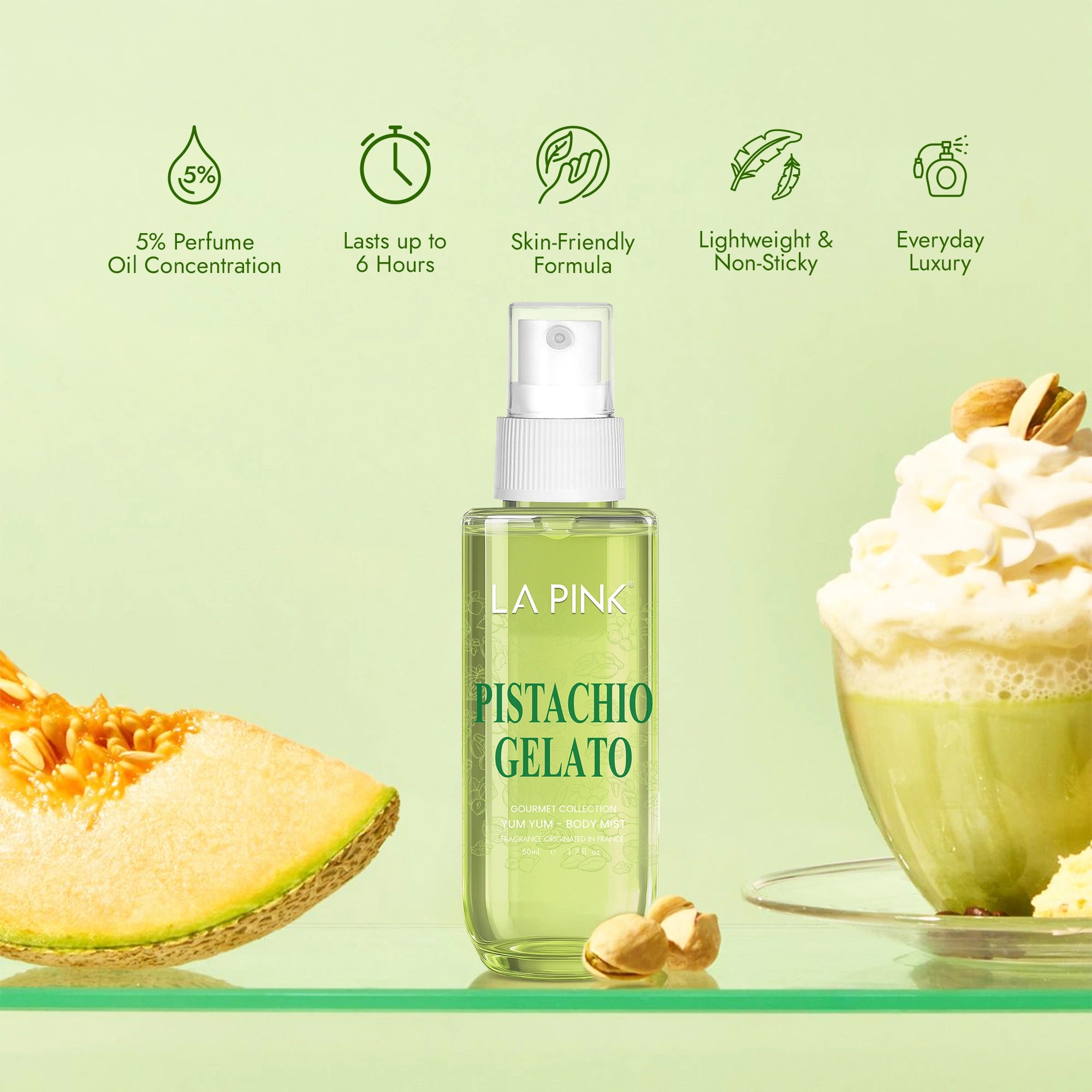 Pistachio Gelato Gourmet Body Mist