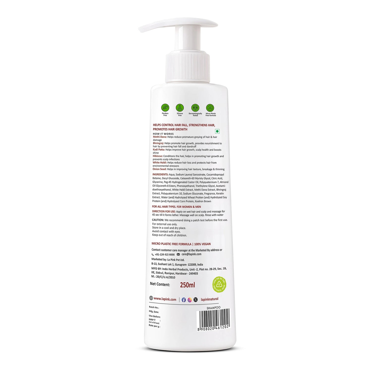 Control Hairfall &amp; Boost Volume with Methi Dana 8-in-1 Shampoo