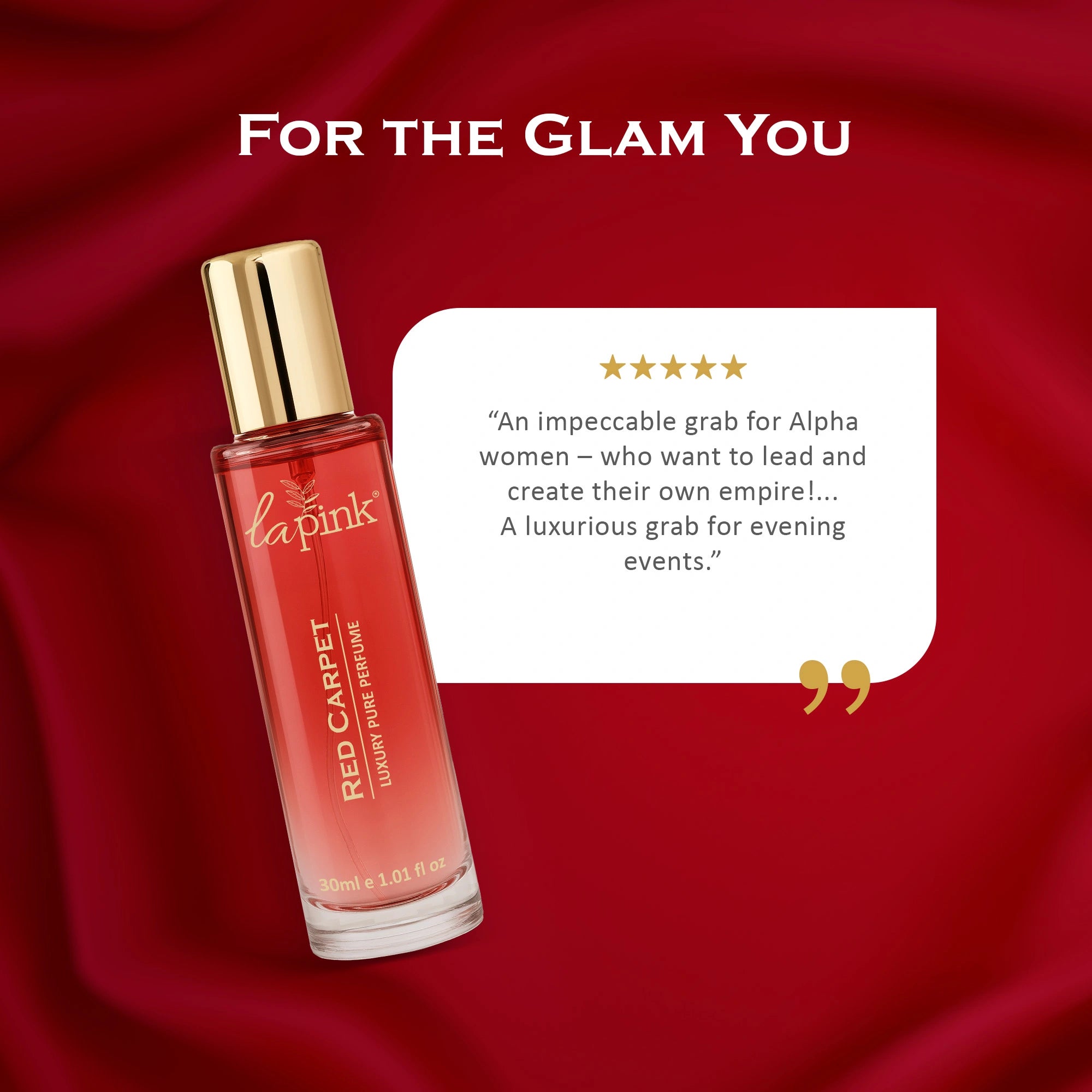 Red Carpet French Luxury Pure Perfume for Women - 30ml