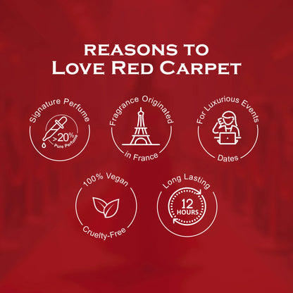 Red Carpet French Luxury Pure Perfume for Women - 100ml