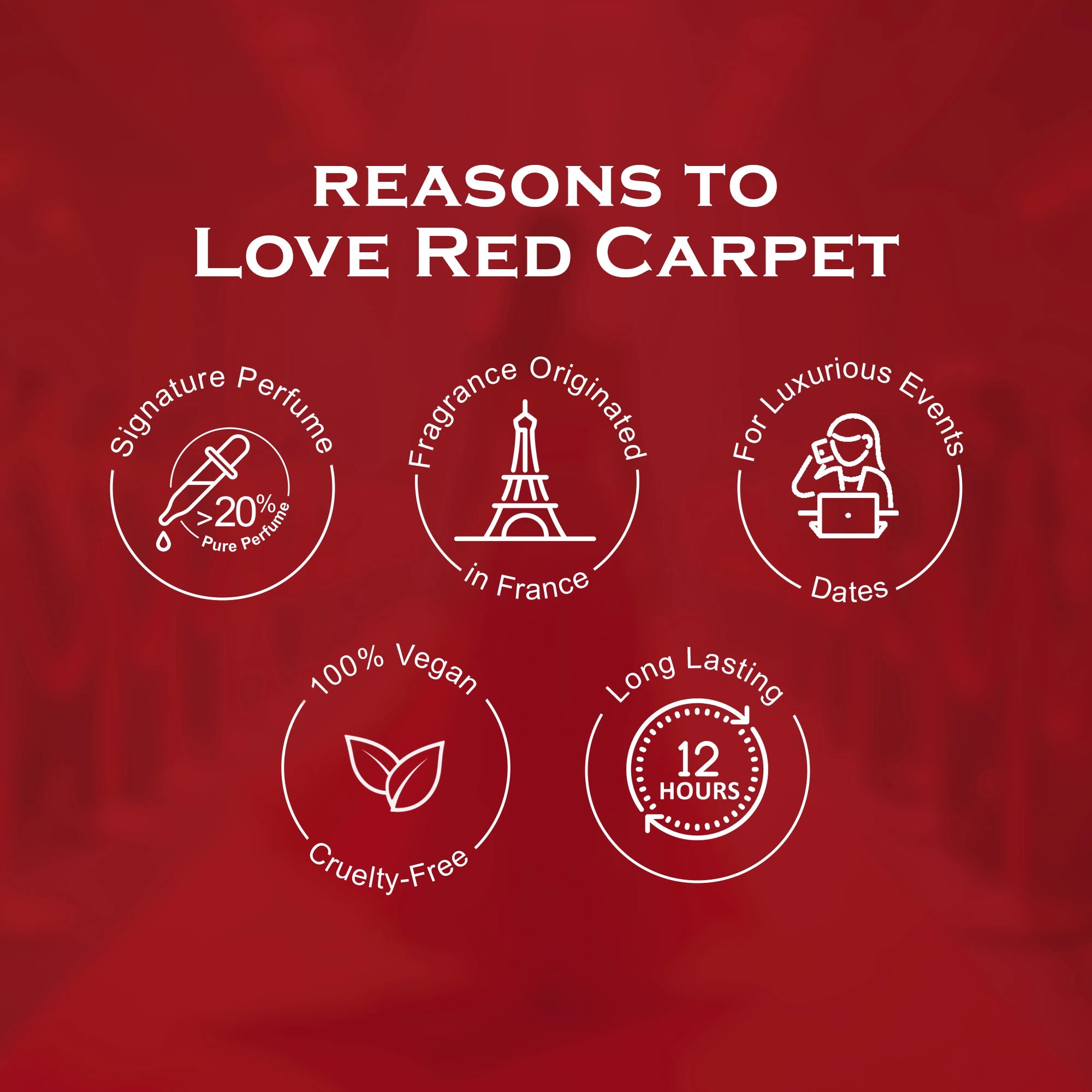 Red Carpet French Luxury Pure Perfume for Women - 30ml