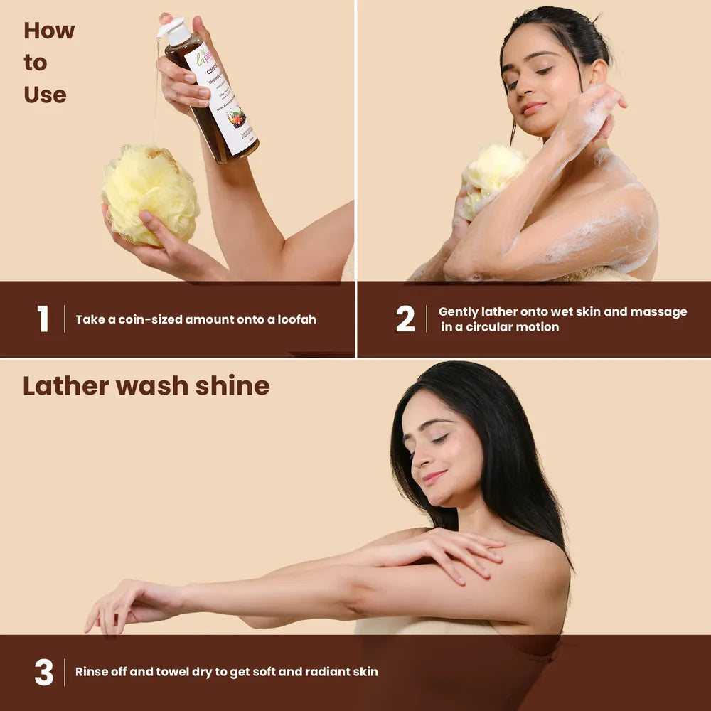 Energizing Coffee Shower Gel for Smooth &amp; Hydrated Skin