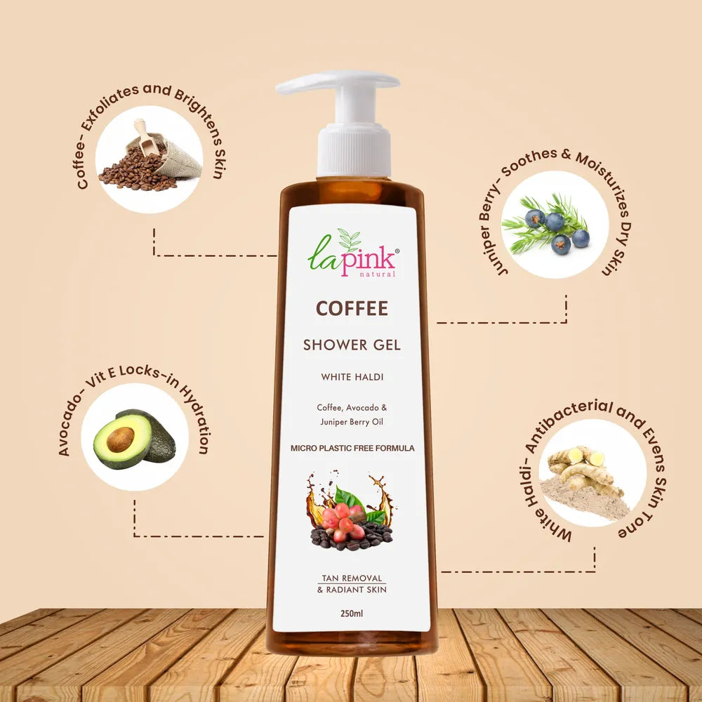 Energizing Coffee Shower Gel for Smooth &amp; Hydrated Skin