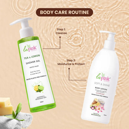 Glowing &amp; Refreshing Skin with La Pink Tea &amp; Lemon Shower Gel