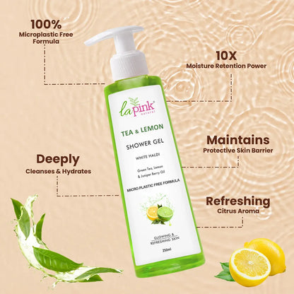 Glowing &amp; Refreshing Skin with La Pink Tea &amp; Lemon Shower Gel