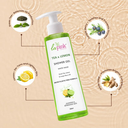 Glowing &amp; Refreshing Skin with La Pink Tea &amp; Lemon Shower Gel