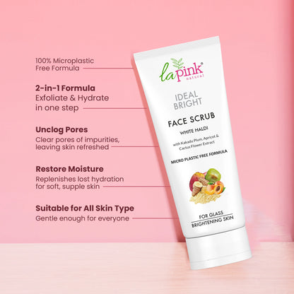 Tan removal Ideal Bright Face Scrub for Glass Like Skin