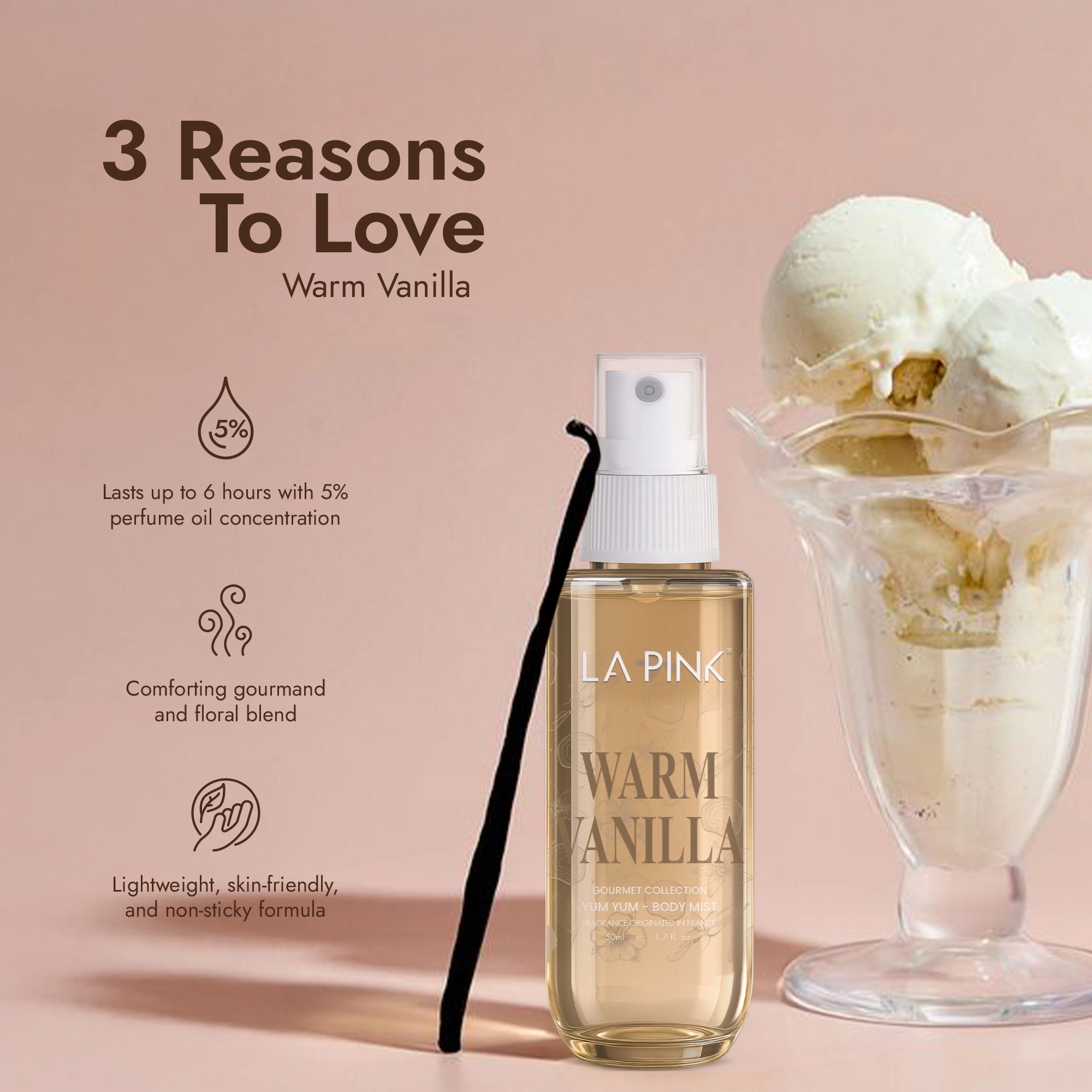 Warm Vanilla Gourmet Body Mist