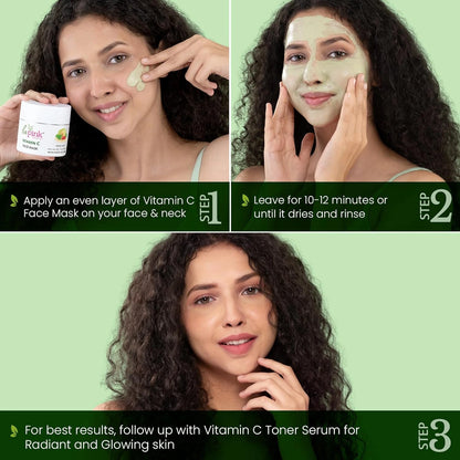 Vitamin C Face Mask with White Haldi for Glowing and Radiant Skin