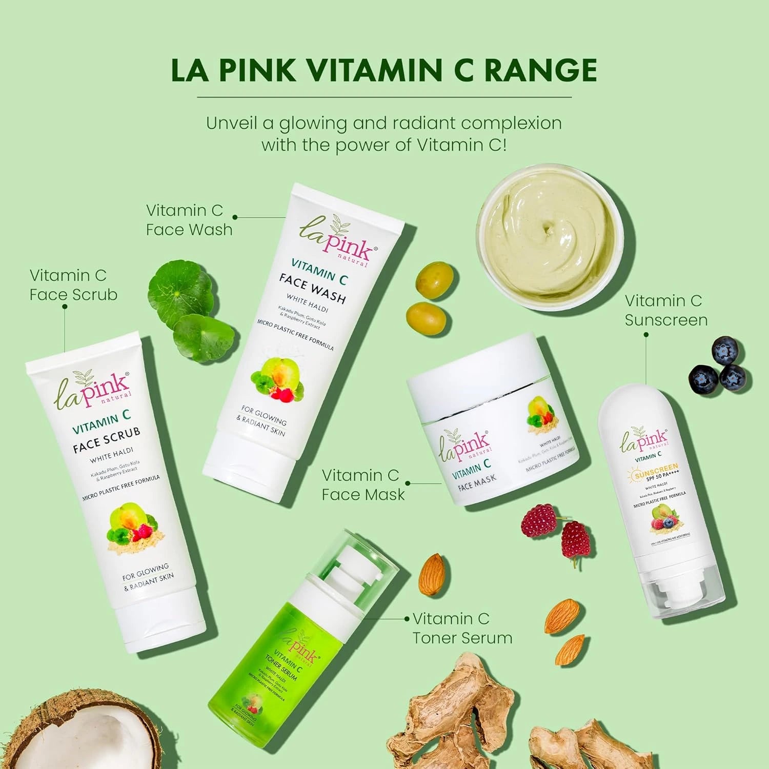 Vitamin C Face Mask with White Haldi for Glowing and Radiant Skin