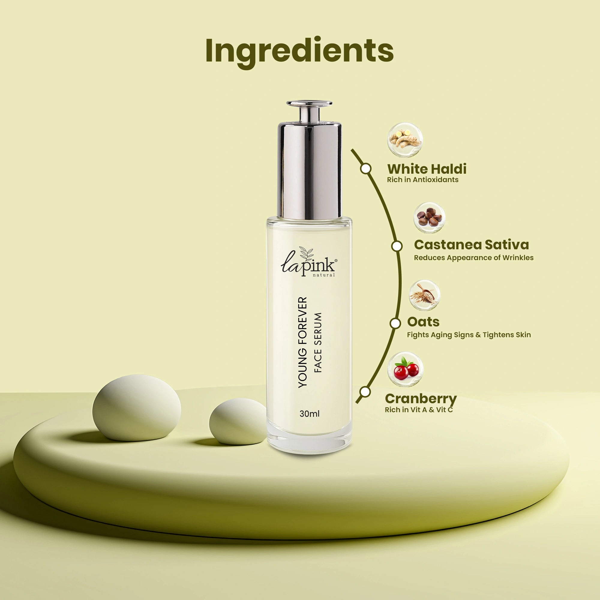 Young Forever Face Serum With White Haldi To Enhance Radiance &amp; Reduce Fine Lines