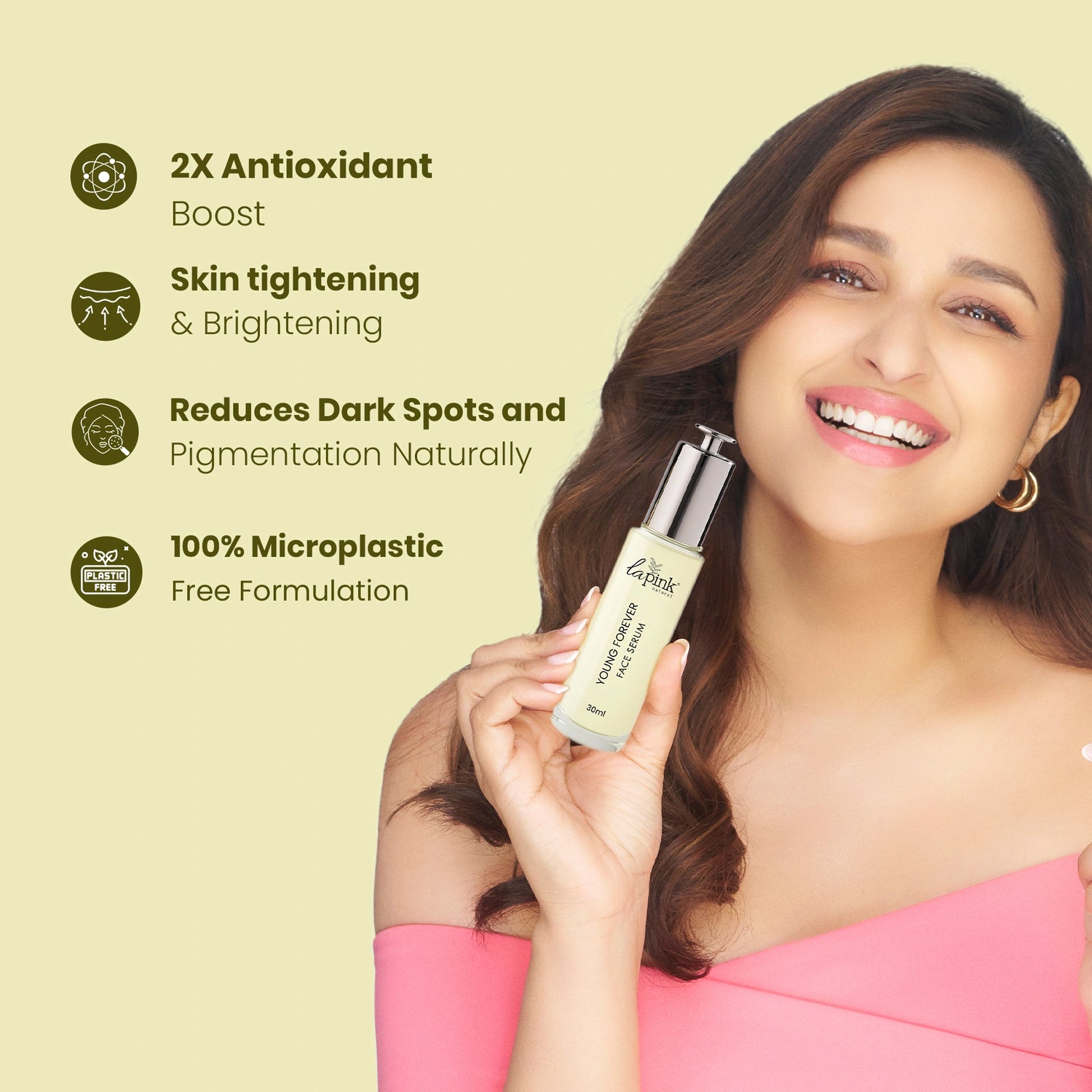 Young Forever Face Serum With White Haldi To Enhance Radiance &amp; Reduce Fine Lines