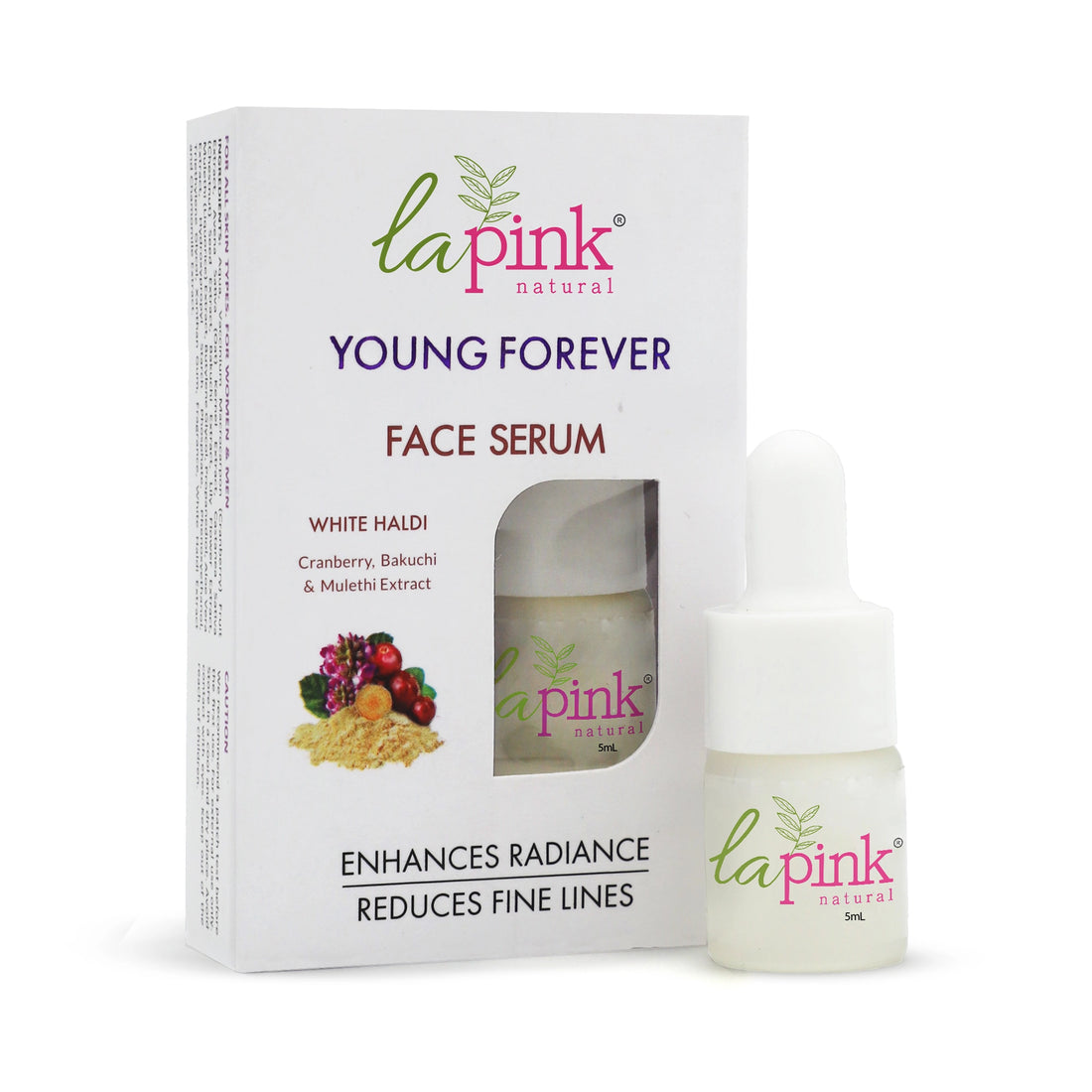 Young Forever Face Serum With White Haldi To Enhance Radiance &amp; Reduce Fine Lines mini Pack