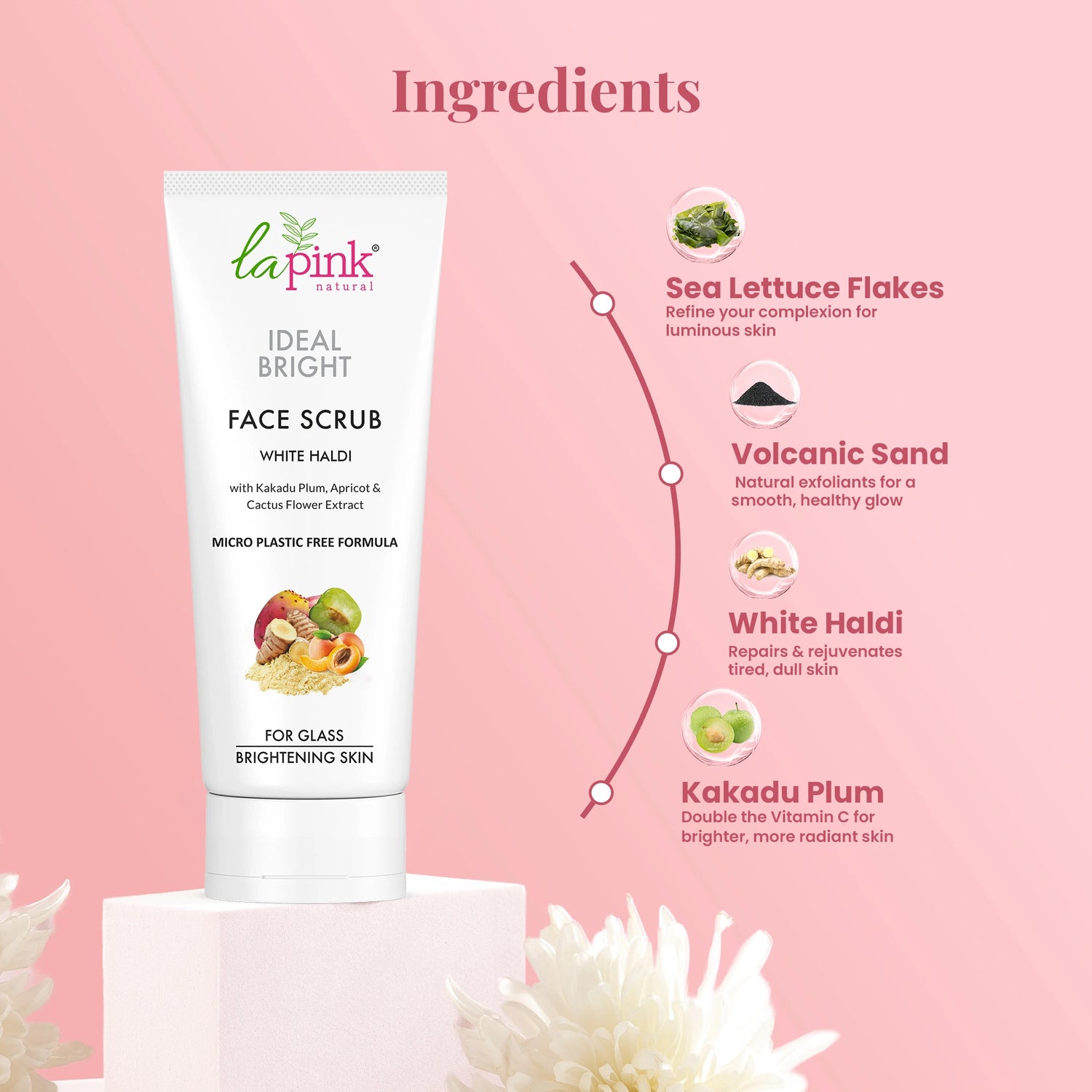 Tan removal Ideal Bright Face Scrub for Glass Like Skin