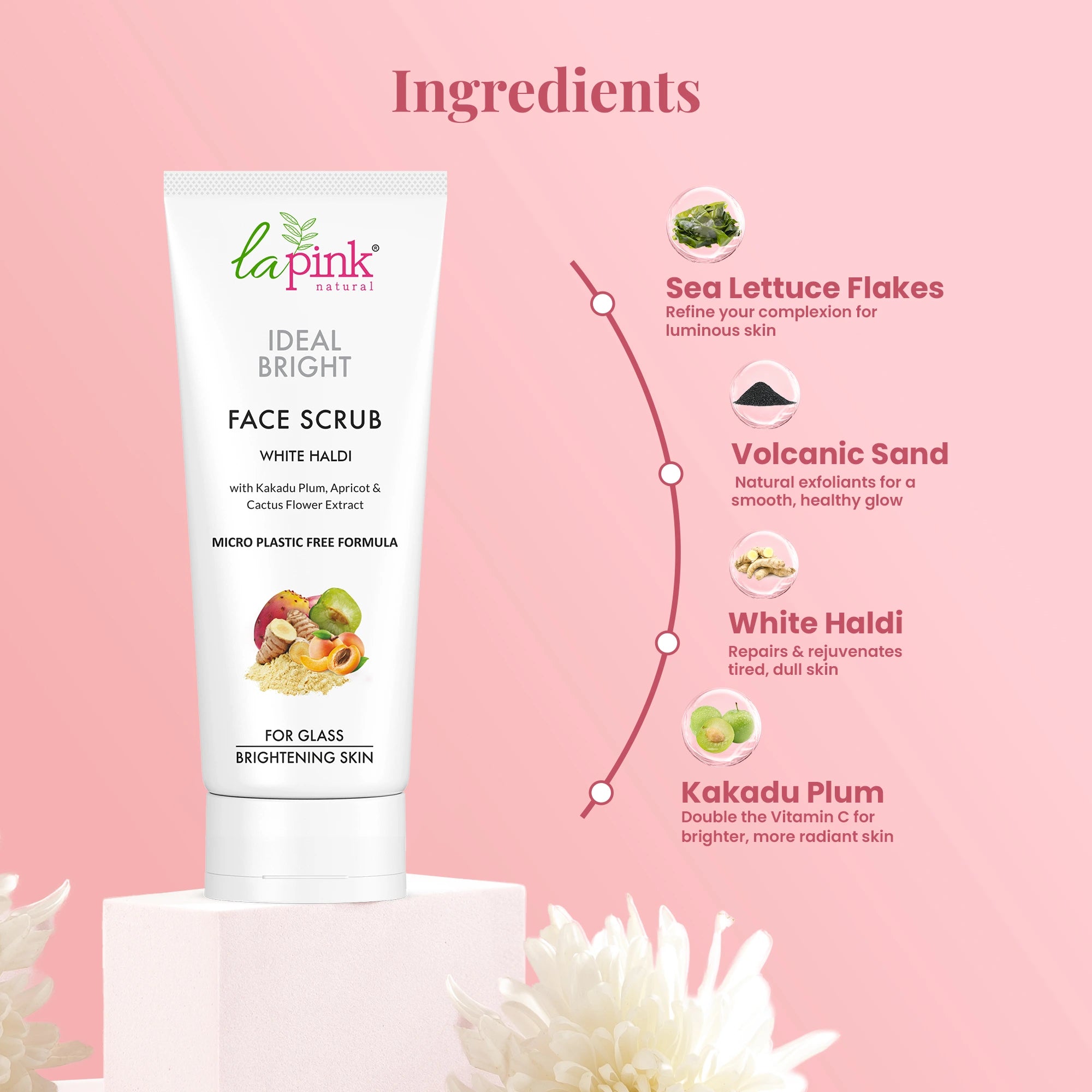 Tan removal Ideal Bright Face Scrub for Glass Like Skin
