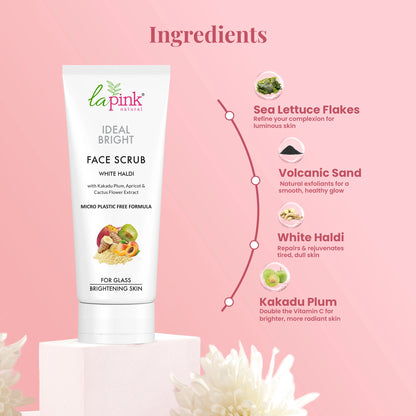Tan removal Ideal Bright Face Scrub for Glass Like Skin