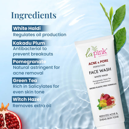 Ultimate Solution for Clear, Poreless Skin - La Pink Acne &amp; Pore Face Wash
