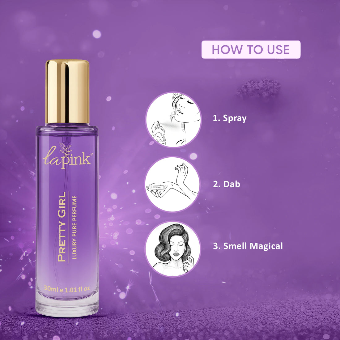 Pretty Girl French Luxury Pure Perfume for Women - 30ml