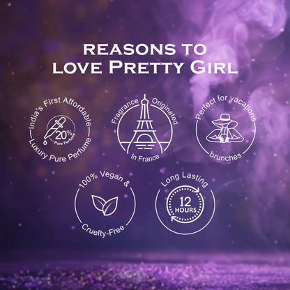 Pretty Girl French Luxury Pure Perfume for Women - 100ml