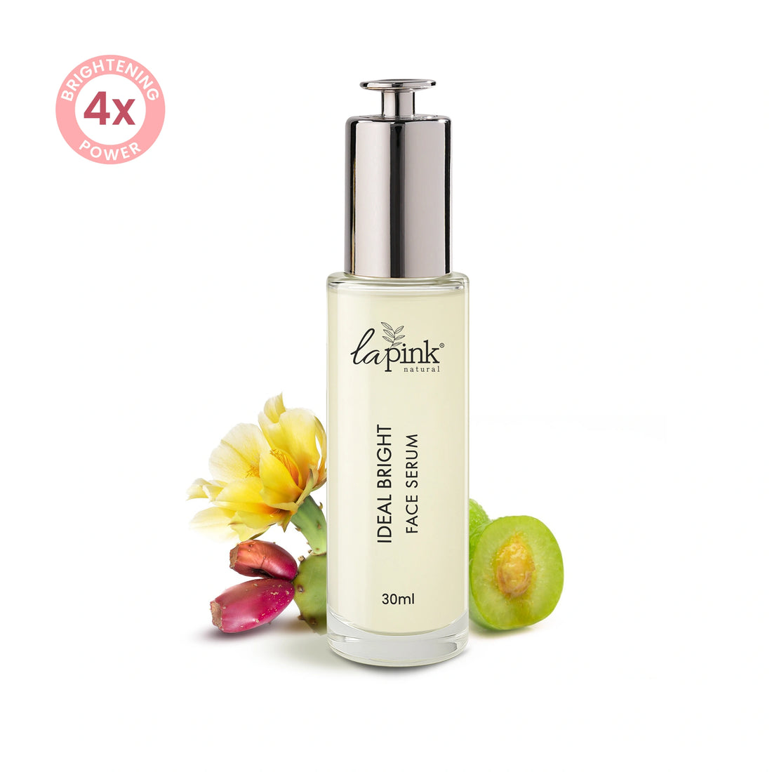 Ideal Bright Face Serum with White Haldi &amp; Sea Lettuce flakes for Brightened Glass Skin