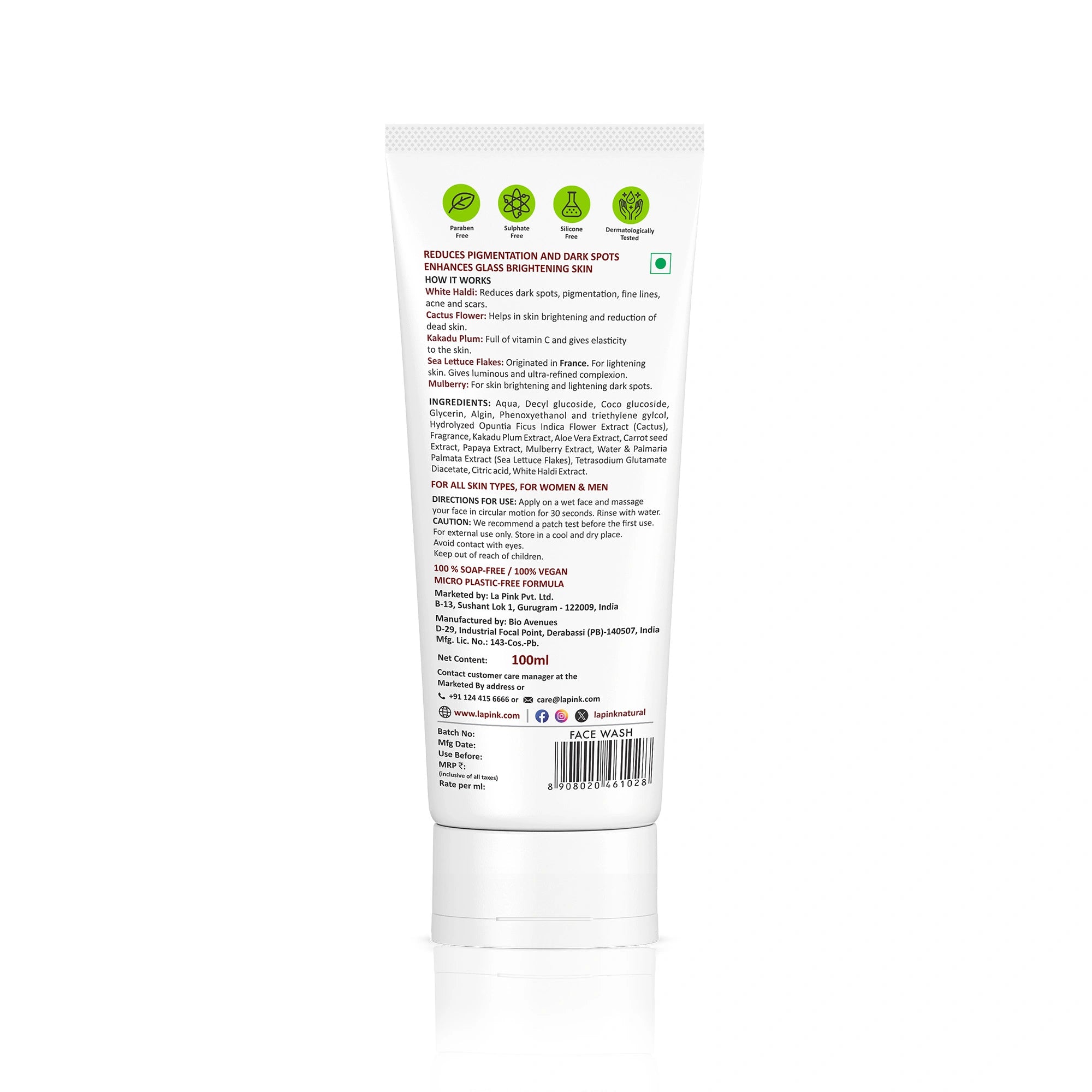 Ideal Bright Soap Free Face Wash For Brightened Glass Skin