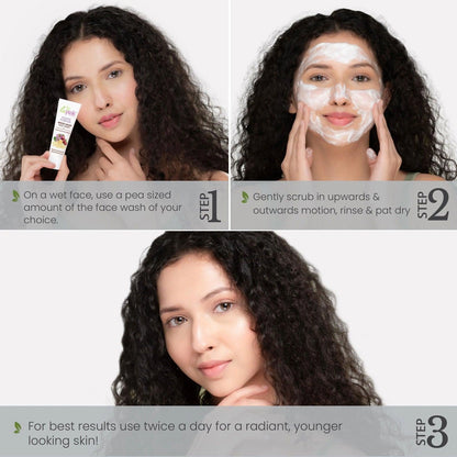 White Haldi Face Wash Kit (3 Pcs) for All Skin Types